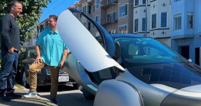 Eye on America: Driving a solar-powered car, and a look inside an iconic car museum’s vault