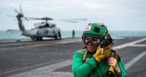 San Bernardino Native Conducts Flight Operations in The South China Sea Aboard USS Carl Vinson