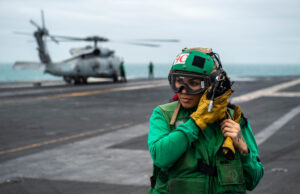 San Bernardino Native Conducts Flight Operations in The South China Sea Aboard USS Carl Vinson