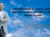 Assemblymember Dr. Corey A. Jackson Appointed as State Assembly Ex Officio Member to CARB