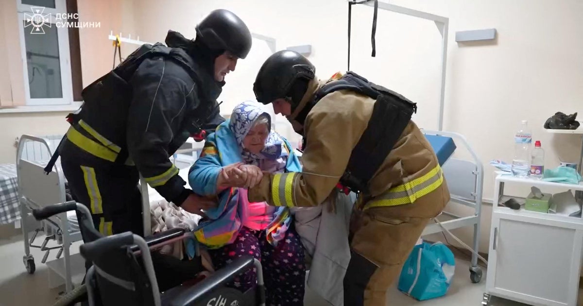 Aftermath of a Russian drone attack in Sumy