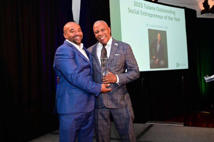 Dr. Calvin Mackie honored as Tulane University’s 2025 Outstanding Social Entrepreneur of the Year Award