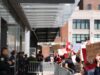 Protesters rally against Elon Musk at Tesla showrooms over the continued U.S. government purge
