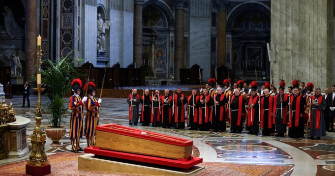 Thousands pay their respects to Pope Francis in St. Peter’s Basilica as public viewing begins