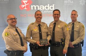 High Desert Deputies Honored with Mothers Against Drunk Driving (MADD) Awards