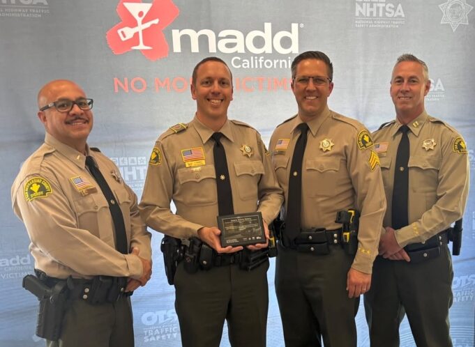High Desert Deputies Honored with Mothers Against Drunk Driving (MADD) Awards