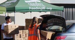 Food Bank Serves 300 Households with Mother’s Day Holiday Drive-Thru Food Distribution