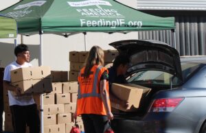 Food Bank Serves 300 Households with Mother’s Day Holiday Drive-Thru Food Distribution