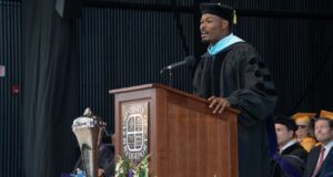 How Chargers safety Derwin James Jr. became University of Bridgeport’s commencement speaker How Chargers safety Derwin James Jr. became University of Bridgeport's commencement speaker