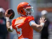 Browns QB Gabriel embracing addition of Sanders Browns QB Gabriel embracing addition of Sanders