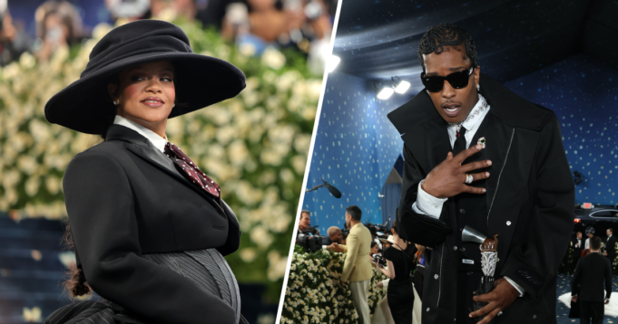 A$AP Rocky confirms baby No. 3 with Rihanna at the 2025 Met Gala