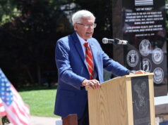 Supervisor Cook Speaks at Wrightwood Veterans Memorial Day Ceremony
