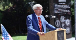 Supervisor Cook Speaks at Wrightwood Veterans Memorial Day Ceremony