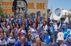 Dr. Dre Attends Ribbon-Cutting for Revamped Compton High School, Featuring Performing Arts Center in His Name