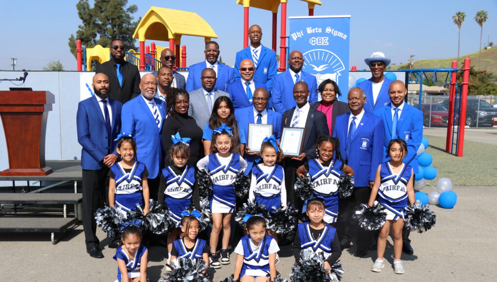 Phi Beta Sigma Fraternity, Inc. Adopts Fairfax Elementary School, Reigniting SBCUSD’s Adopt-a-School Program