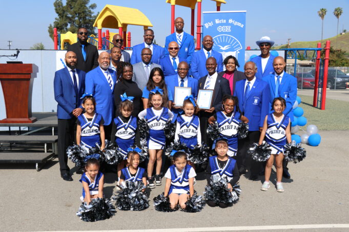 Phi Beta Sigma Fraternity, Inc. Adopts Fairfax Elementary School, Reigniting SBCUSD’s Adopt-a-School Program