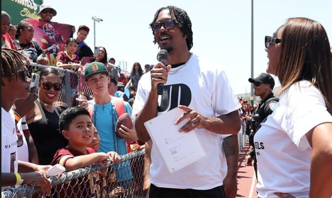 San Bernardino Native Jayden Daniels Hosts First Annual Community Day at Cajon High School