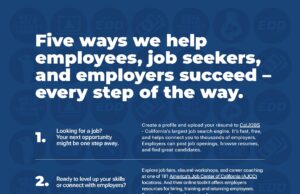 Letter to the Editor: Stronger Jobs, Stronger Communities: Five Ways the EDD Can Help Job Seekers and Employers Succeed