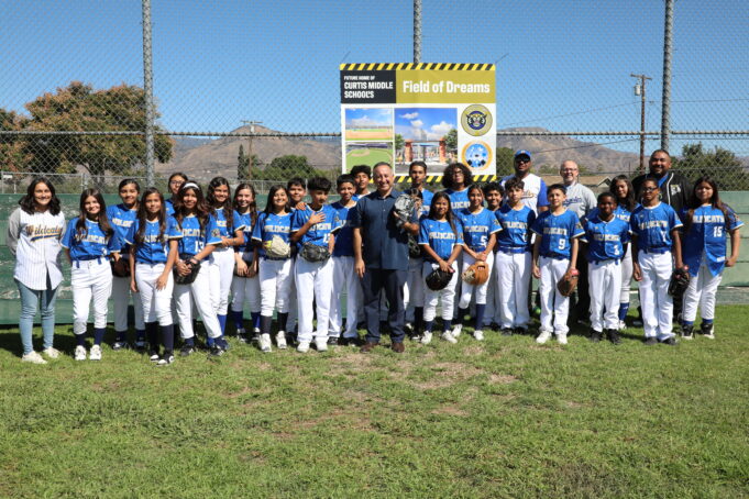 SBCUSD And Fifth District Supervisor Joe Baca, Jr. Announce, “Field of Dreams” Project at Curtis Middle School
