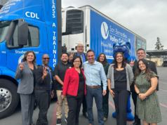 California Representative Aguilar Tours San Bernardino Valley College Clean Energy Hybrid and Electric Vehicle Technician Program