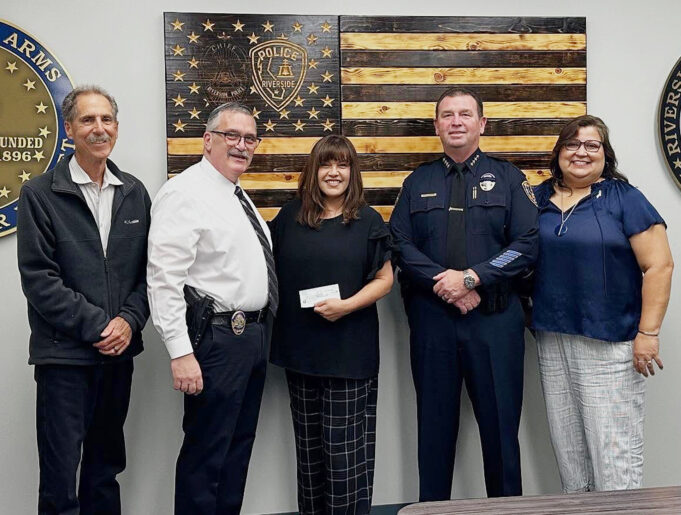 Riverside Police Department Makes Major Donation Supporting Breast and Ovarian Cancer Initiatives