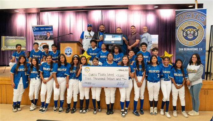 Supervisor Joe Baca, Jr. and SBCUSD Announce “Field of Dreams” Project at Curtis Middle School