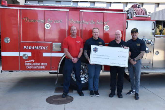 Redlands Professional Firefighters Establish Endowed Scholarship at Crafton Hills College Fire Academy