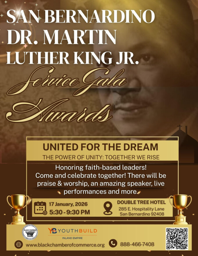 Southern California Black Chamber of Commerce and YouthBuild Inland EmpireCelebrate Faith-Based Leadership at the Dr. Martin Luther King Jr. Service Awards