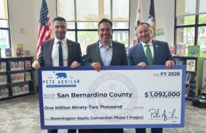 Rep. Aguilar Delivers Over $1 Million for San Bernardino County to Bolster Bloomington Sewage and Water Treatment Infrastructure