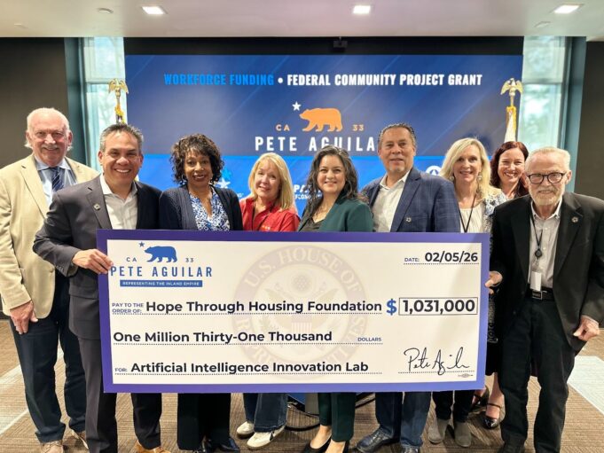 Rep. Aguilar Delivers $1 Million for Hope Through Housing Foundation to Drive AI Workforce and Economic Development