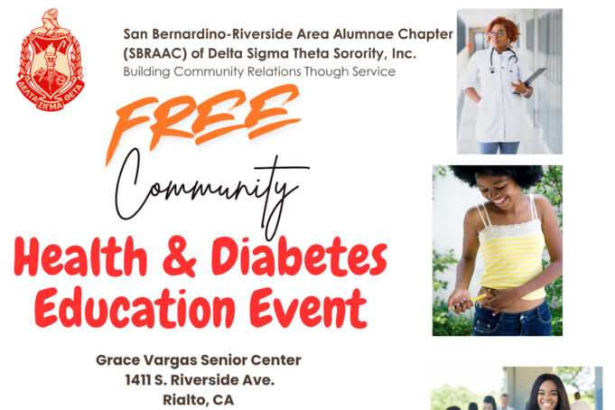 San Bernardino–Riverside Area Alumnae Chapter (SBRAAC) of Delta Sigma Theta Sorority, Inc. to Host Community Diabetes Symposium