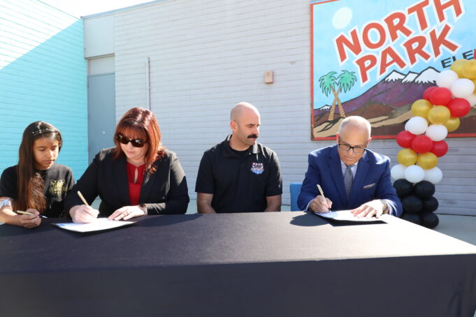SBCUSD Announces School Adoption Partnership Between Sheriff’s Athletic Federation and North Park Elementary School