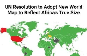 UN Votes to Adopt New World Map That Shows Africa’s True Size