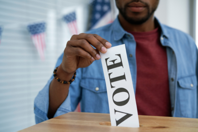 Black voter ballot
